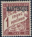 Martinique 1927 Postage Due Stamps of France Overprinted i