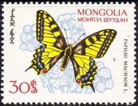 Mongolia 1963 Mongolian Butterflies e