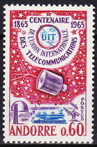Andorra-French 1965 ITU Centenary a
