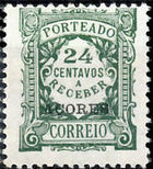 Azores 1922 Postage Due Stamps of Portugal Overprinted (1st Group) b