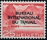 Switzerland 1950 Landscapes and Technology Official Stamps for The International Labor Bureau e