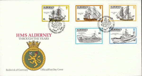 Alderney 1990 Ships Called HMS Alderney JPPStamps Wiki Fandom