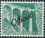 Switzerland 1950 Engineering - Switzerland Postage Stamps of 1949 Overprinted Officiel j