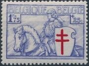 Belgium 1934 Anti Tuberculosis - The Knight f