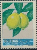 Lebanon 1962 Fruits - Air Post Stamps h