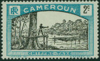 Cameroon 1925 Man Felling Tree a