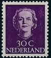 Netherlands 1949 Queen Juliana - En Face (1st Group) h
