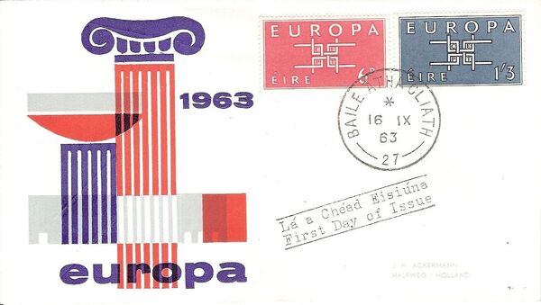 Ireland 1963 Europa FDCf