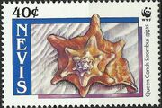 Nevis 1990 WWF Queen Conchs (Strombus gigas) b