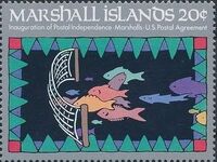Marshall Islands 1984 First Postal Issue b