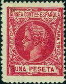 Spanish Guinea 1905 Alfonso XIII k