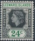 Leeward Islands 1954 Queen Elizabeth II j
