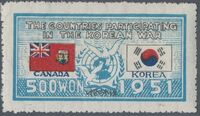 Korea (South) 1951 Countries Participating in the Korean War j