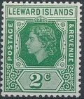 Leeward Islands 1954 Queen Elizabeth II c