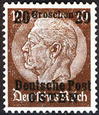 Poland-General Government 1939 Stamps from German Empire 1905 Surcharged and Overprinted e