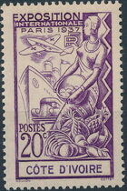 Ivory Coast 1937 Paris International Exposition a