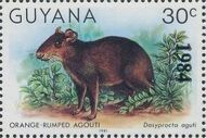 Guyana 1984 Wildlife (Overprinted 1984) l