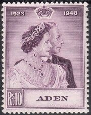 Aden 1949 Silver Wedding of King George VI & Queen Elizabeth b