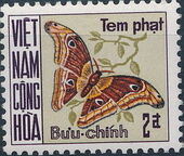 Vietnam-South 1968 Butterflies - Postage Due Stamps c