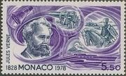 Monaco 1978 Birth Sesquicentennial of Jules Verne h