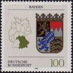 Germany, Federal Republic 1992 Coat of Arms of the Federal States of Germany (1st Group) b