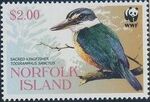 Norfolk Island 2004 WWF Sacred Kingfisher d