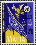 Malta 1970 25th Anniversary of the United Nations c