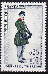 France 1967 Stamp Day a