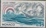 Monaco 1978 Birth Sesquicentennial of Jules Verne b