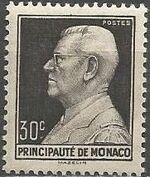 Monaco 1948 Prince Louis II of Monaco (1870-1949) a