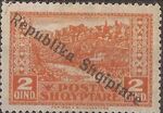 Albania 1925 Views of Cities Overprinted b