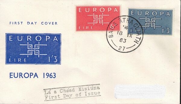 Ireland 1963 Europa FDCc