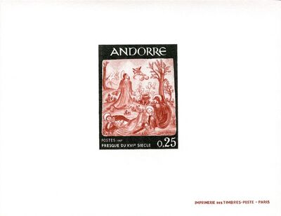 Andorra-French 1967 Frescoes DSa