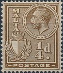 Malta 1926 King George V and Coat of Arms a