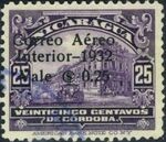 Nicaragua 1932 Stamps of 1914-1932 Surcharged in Black j