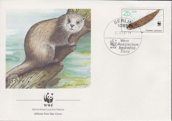 Germany DDR 1987 WWF - European Otter l