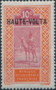 Upper Volta 1920 Stamps of Upper Senegal and Niger, Overprinted e