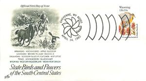 United States of America 1982 State birds and flowers FDC60