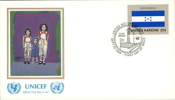 United Nations-New York 1989 Flag Series FDCi5