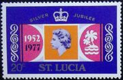 St Lucia 1977 25th Anniversary of the Reign of Elizabeth II b