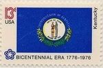 United States of America 1976 American Bicentennial - Flags of 50 States o