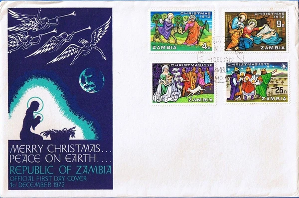 Bloque sellos ajman 1972 christmas