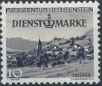Liechtenstein 1947 Stamps of 1944-1945 overprinted - Official Stamps b