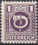 Austria 1945 Posthorn o