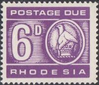Rhodesia 1966 Postage Due Stamps d