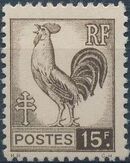 France 1944 Series d'Algiers (Cock of Alger and Marianne of Fernez) g