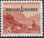 Liechtenstein 1947 Stamps of 1944-1945 overprinted - Official Stamps c