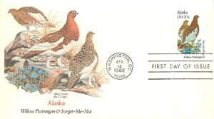 United States of America 1982 State birds and flowers FDCza2