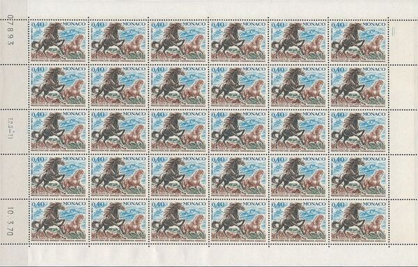 Monaco 1970 20th Anniversary of World Federation for Protection of Animals Sb