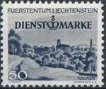 Liechtenstein 1947 Stamps of 1944-1945 overprinted - Official Stamps e